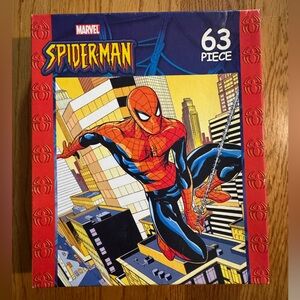Marvel Spider-Man Puzzle with Red and Blue Design 63 piece